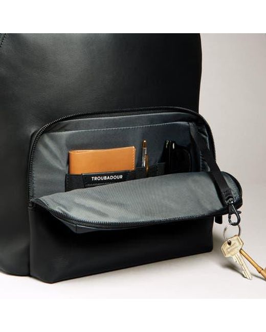 Troubadour Black Generation Leather Backpack