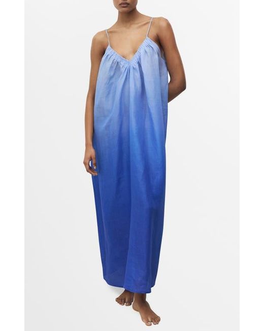 Mango Blue Ombré Ramie Nightgown