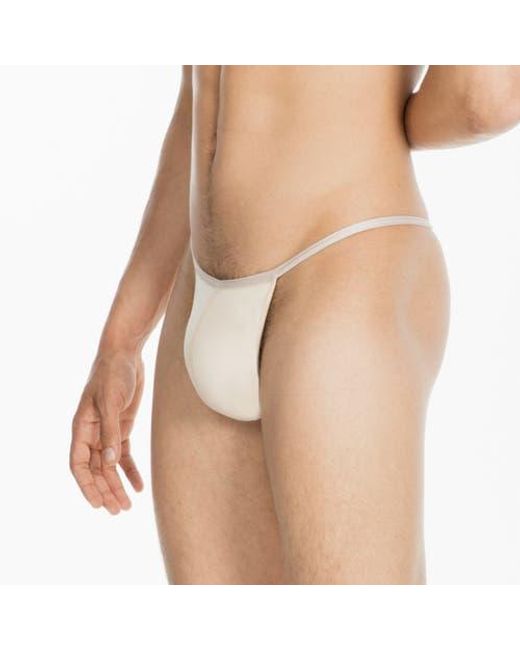 Hom White Plume G-String for men