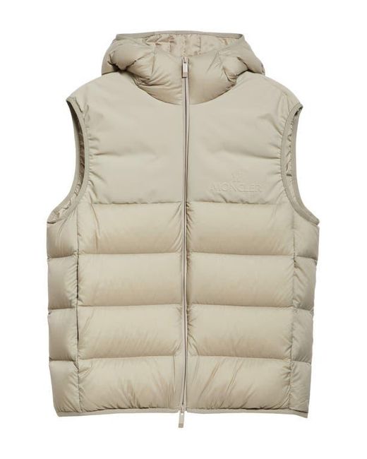Moncler Gray Bresse Hooded Down Puffer Vest for men