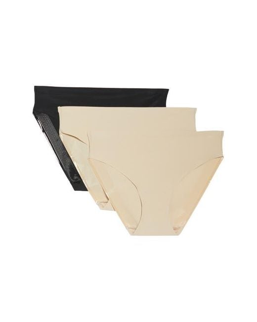 Tc Fine Intimates Black 3-Pack Matte Micro Hipster Panties
