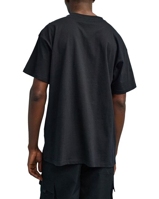 Paterson Black Quack Oversize Graphic T-shirt for men