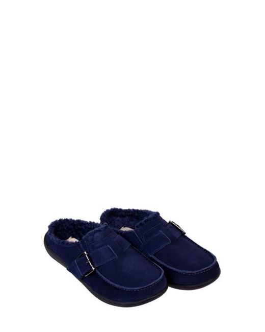 Revitalign Blue Siesta Faux Fur Lined Clog