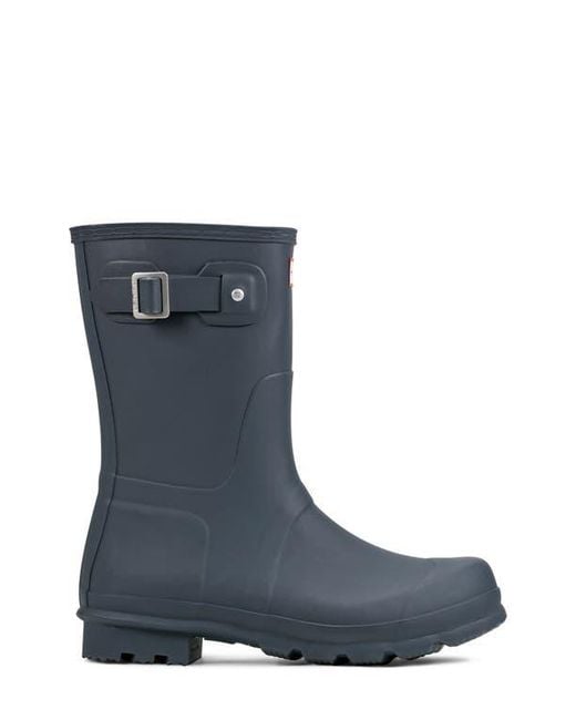 Hunter Blue Waterproof Original Short Boot for men