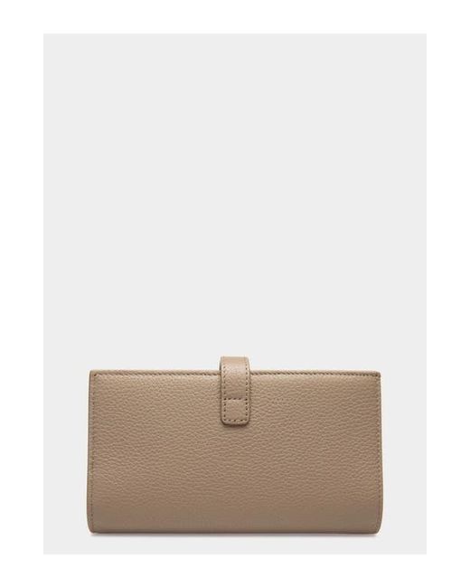 Bally Natural Lock Me Long Wallet
