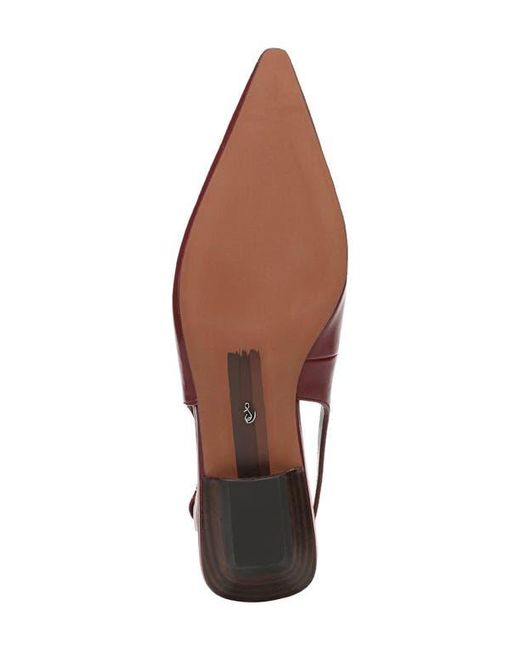 Sam Edelman Red Netty Slingback Pointed Toe Flat