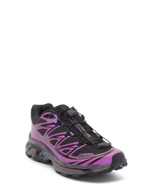 Salomon Purple Gender Inclusive Xt-6 Iridescent Trail Shoe
