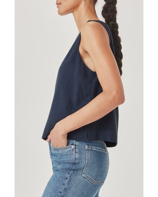 Splendid Blue Adele Linen Blend Vest