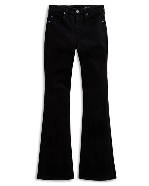 AG Jeans Black Farrah Mid Rise Bootcut Jeans