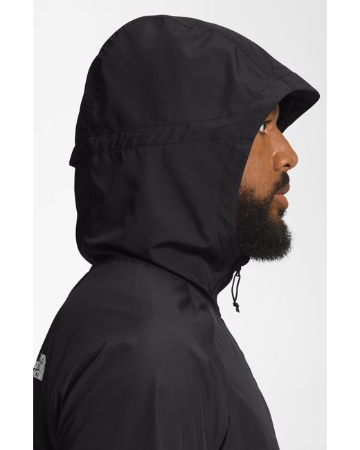 The North Face Black Flyweight Wind Resistant Zip Hoodie for men