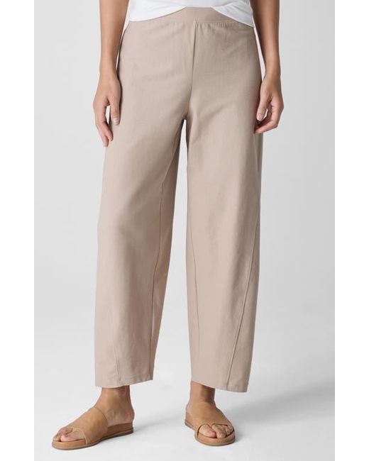 Eileen Fisher Natural Ankle Length Knit Lantern Pants