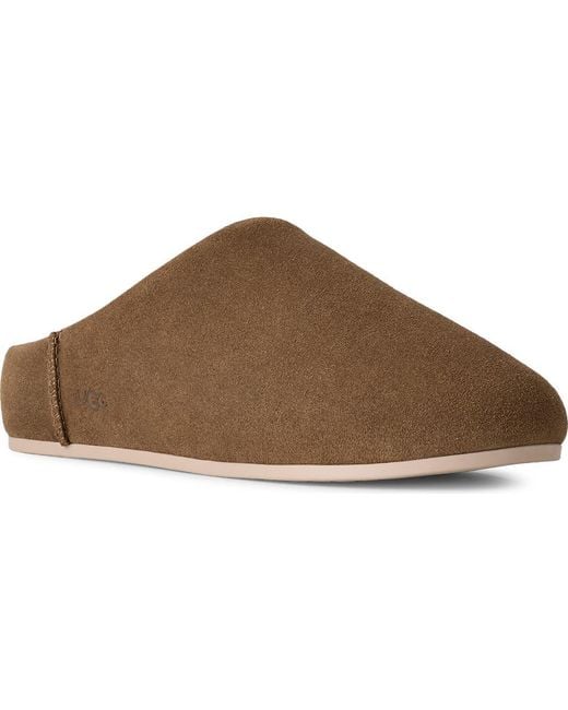 Ugg Brown Elea Waterproof Suede Slipper