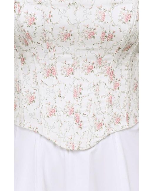 House Of Cb White Clarabelle A-Line Dress