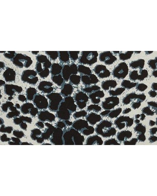 Loveappella Multicolor Leopard Print Faux Wrap Midi Dress