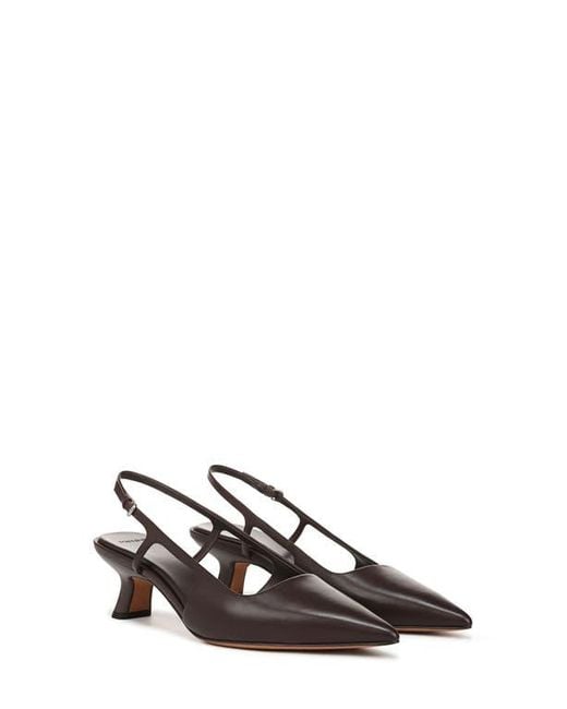 Vince Brown Bianca Slingback Pointed Toe Pump