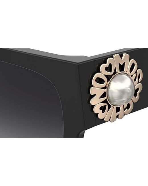 Moschino Black 52mm Gradient Square Sunglasses