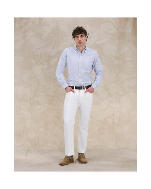 Fortela White 356 Jaky Japan Selvedge 5-Pocket Regular Fit Denim for men