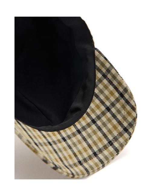 Mango Metallic Check Cap for men