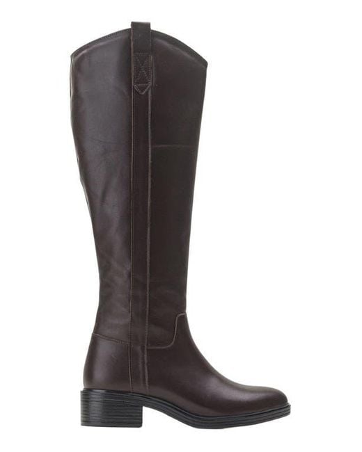 Forever & Always Shoes Brown Acro Leather Boot