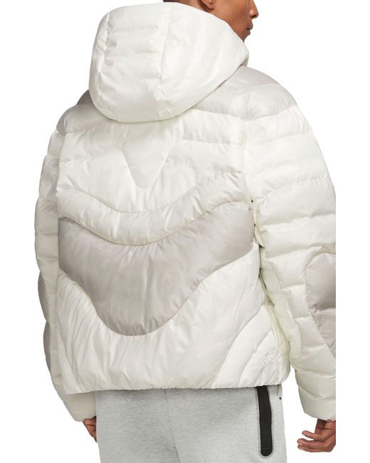 Nike White Sportswear Tech Pack Therma-fit Adv Water Repellent Insulated Puffer Jacket for men