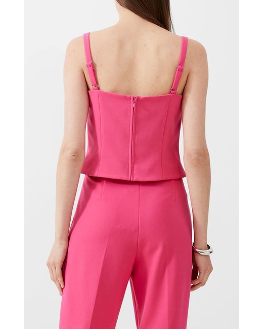 French Connection Pink Whisper Square Neck Tank