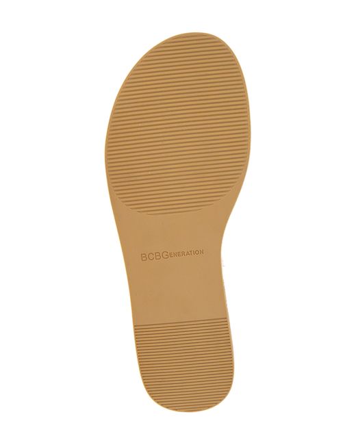 BCBGMAXAZRIA Natural Faye Strappy Platform Sandal