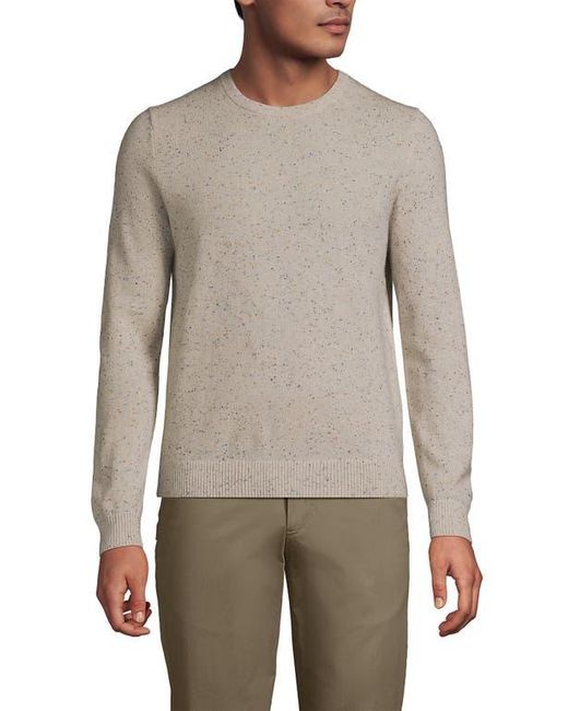 Lands' End Brown Fine Gauge Cashmere Sweater for men