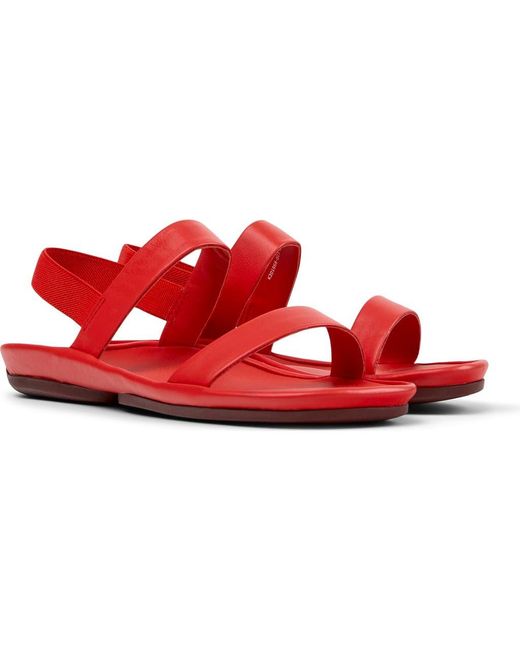 Camper Red Right Isla Slingback Sandal