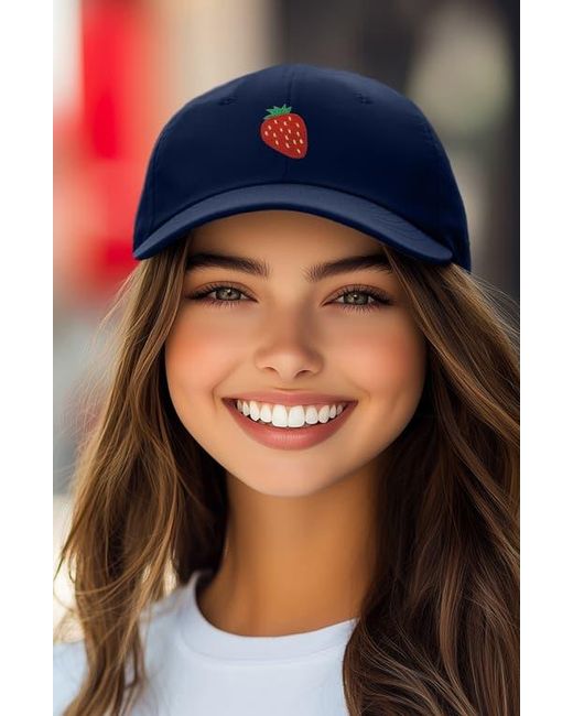 Alix Blue Strawberry Hat