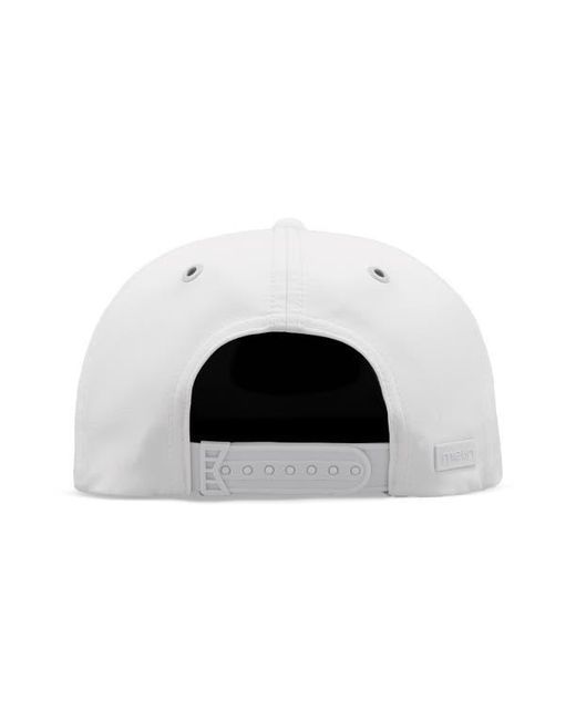 Melin White Eagle Hydro 6-Panel Snapback Ball Cap for men