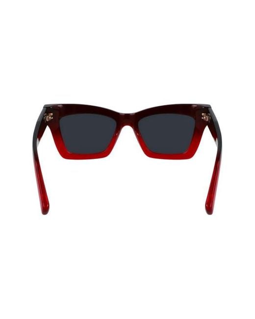 Ferragamo Black Prisma 52Mm Modified Rectangular Sunglasses