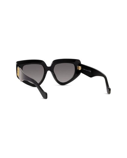 Loewe Black Anagram 51Mm Geometric Sunglasses