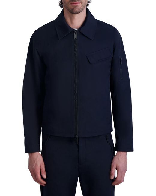 Karl Lagerfeld Blue Zip-up Work Jacket for men