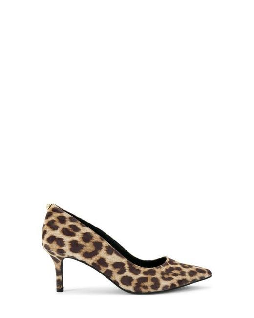 Kurt Geiger Brown Kensington Leopard Print Flexi Pointed Toe Pump
