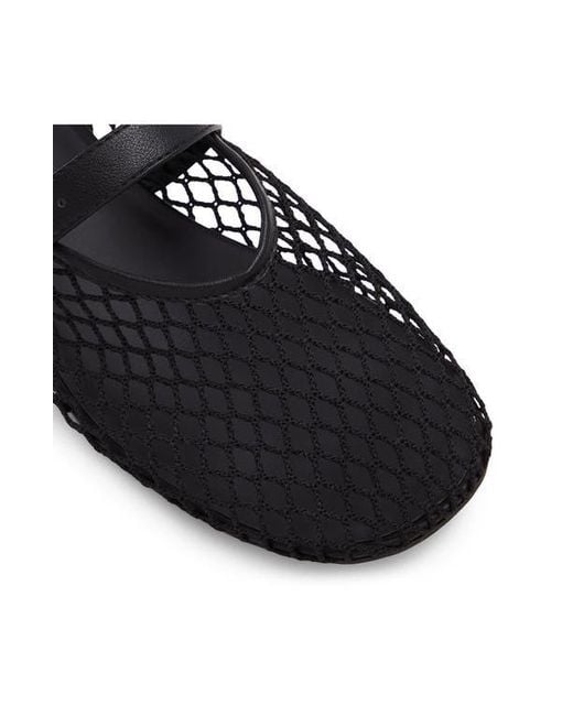 ALDO Black Elyiaa Net Mary Jane Flat