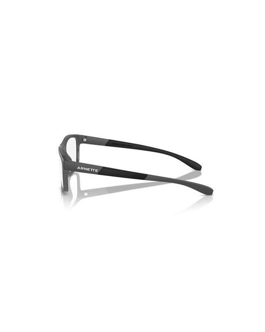 Arnette Gray 56Mm Rectangle Optical Glasses for men