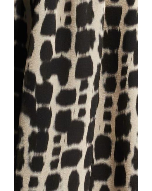 Rails Black Lanie Shibori Print Long Sleeve Minidress