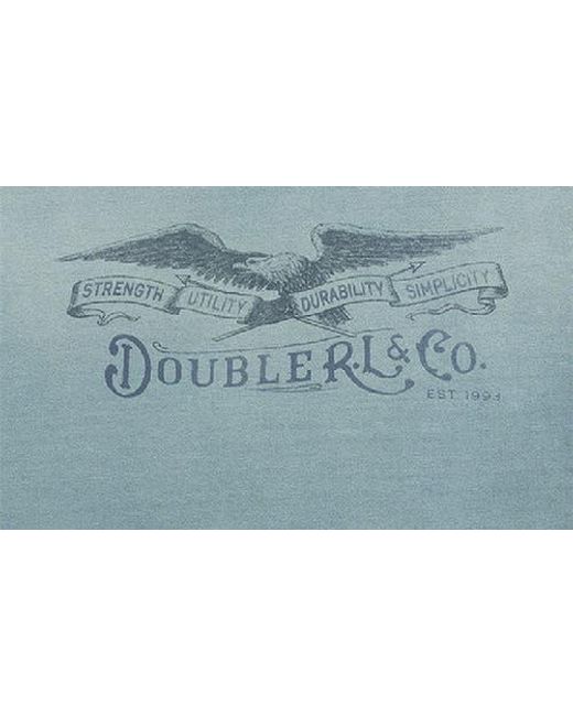 Ralph Lauren Blue Distressed Jersey Graphic T-Shirt for men