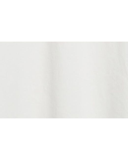 Courreges White Contrast Trim V-neck Cotton Jersey Minidress