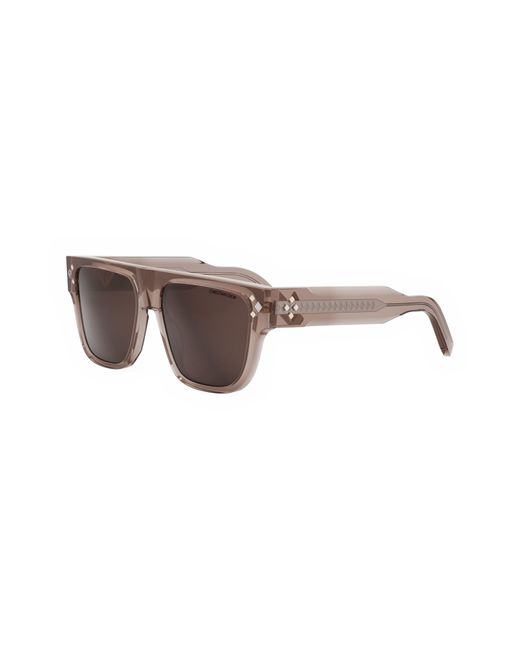 Dior Brown Cd Diamond S6i 55mm Square Sunglasses for men