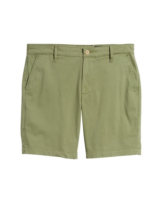 AG Jeans Green Wanderer 8.5-inch Stretch Cotton Chino Shorts for men
