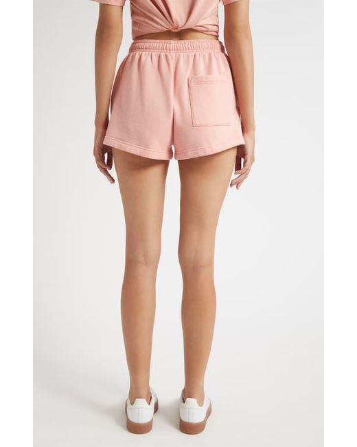 Sporty & Rich Pink California Emblem Disco Graphic Shorts