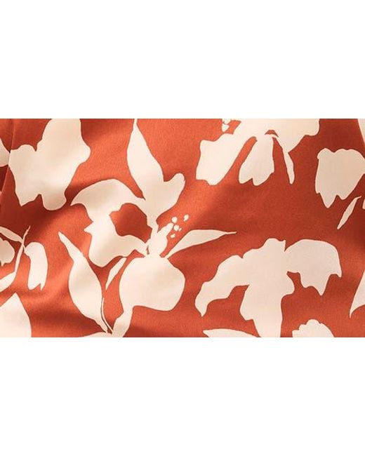 Halogen® Pink Printed Charmeuse Top