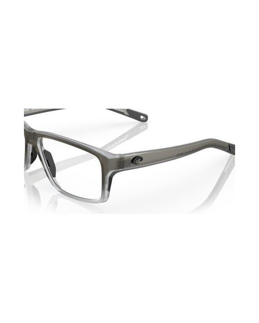 Costa Gray 57Mm Rectangle Optical Glasses for men