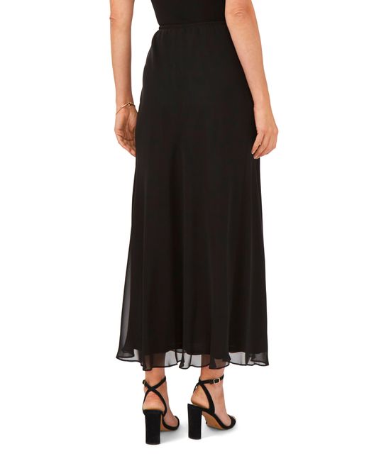 Chaus Black A-line Chiffon Skirt
