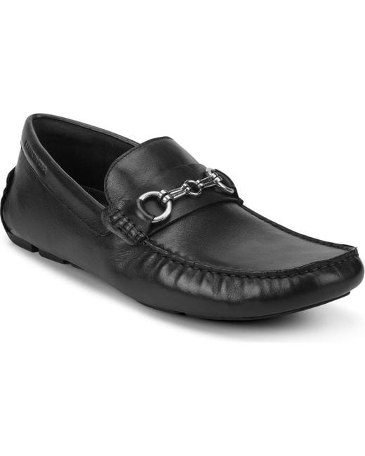 Kenneth Cole Black Theme Bit Moc Toe Driving Loafer for men