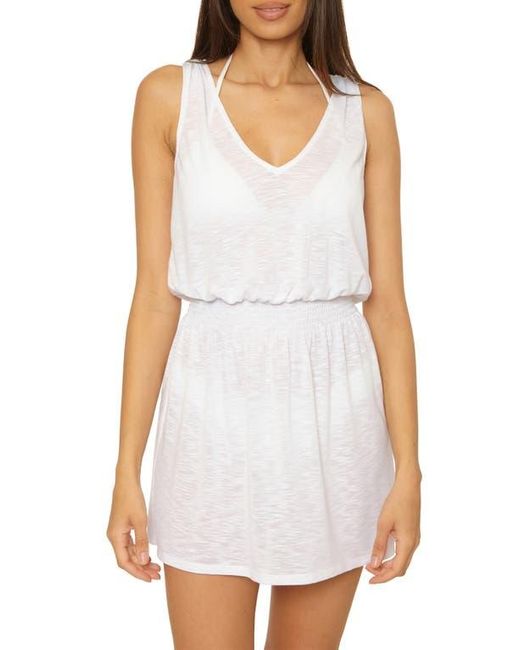 Becca White Breezy Basics Cover-Up Mini Sundress