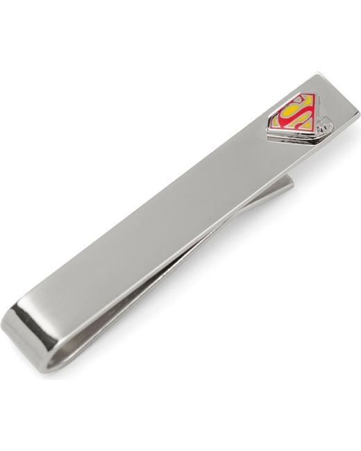 Cufflinks Inc. White Superman Hidden Message Tie Bar for men