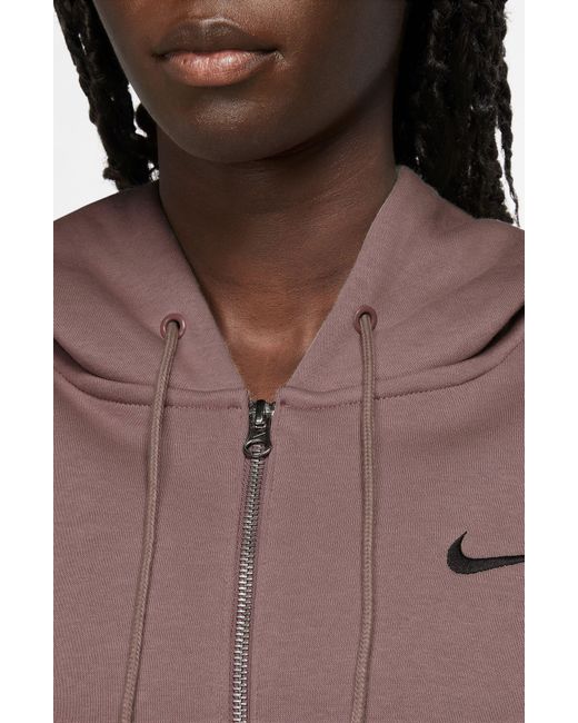 Nike Brown Sportswear Phoenix Fleece Full Zip Hoodie