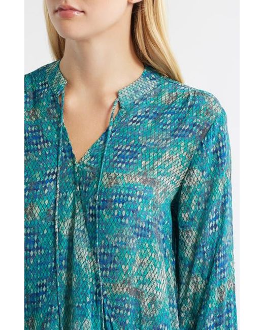 Apny Blue Printed Top